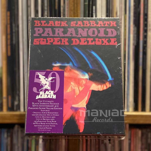 Black Sabbath Paranoid Deluxe Box 4cd W/book Box Set