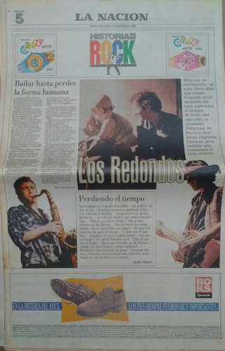 Suplemento La Nación Historia Rock 11/1993 Redondos Paul Mcc