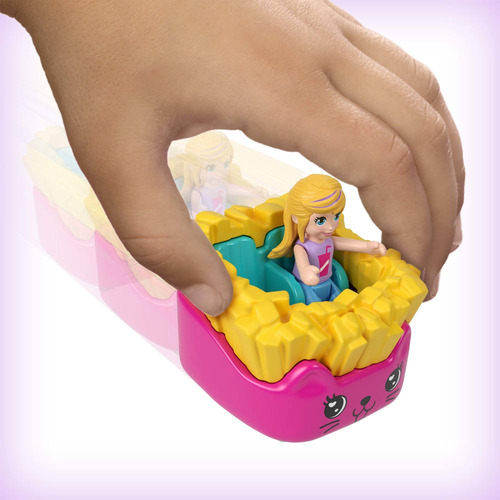 Polly Pocket Set de Juego Compacto Reveal Comidita Rápida