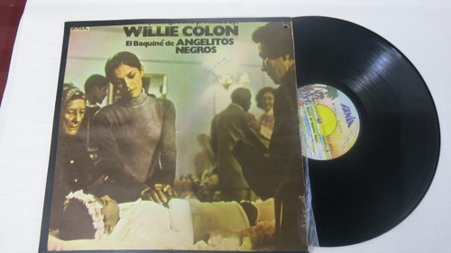 Vunyl Lp Acetato Disco Salsa Willie Colon Angelitos Negros 