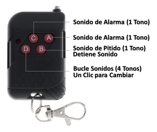 Sirena Pa 100w 7 Tonos Policial Ambulancia Inalámbrica