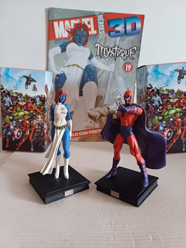 Marvel Mystique Y Magneto Coleccion Heroes 3d Panini Año2017