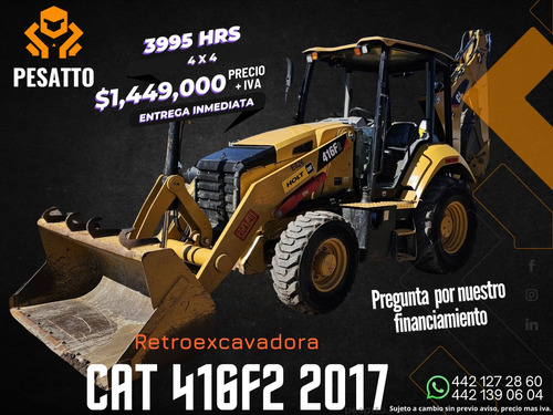 18) Retroexcavadora Caterpillar 416f2 4x4 2017