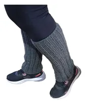 Comprar Polainas De Lana Tejidas A Mano - Artesanales Gris Punto Elastico Único