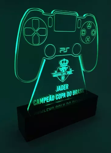 Luminária Ou Troféu Free Fire Personalizado Com Led 15x15cm - Net