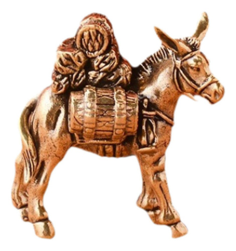 Li Escultura De Burro De Cobre, Miniatura, Figura De