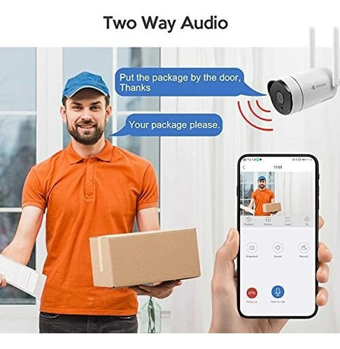 Sistema Camara Seguridad Inalambrica Todo Uno 2k Monitor