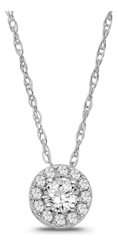 Araiya Fine Jewelry Colgante Con Halo De Diamantes En Oro Bl