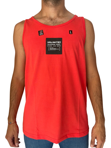 Musculosa Established 1968 Reg Tank Narrow Vermelho