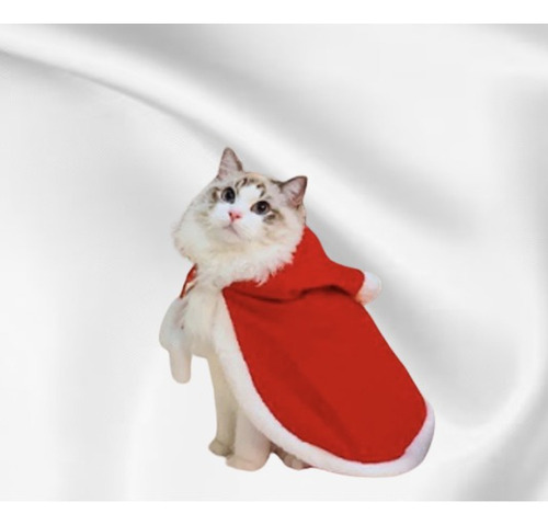 Roupa Pet Capa Noel Natal Roupinha Cachorro Gato