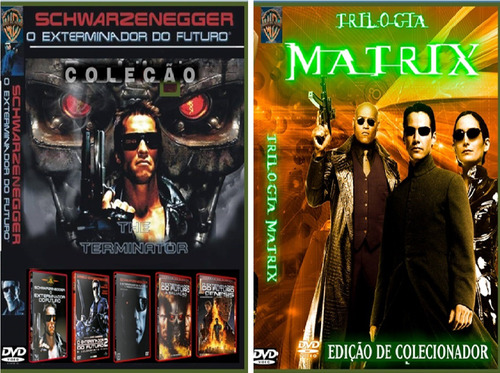 Dvd Box Coleção Exterminador Do Futuro - Matrix - (9 Dvds)
