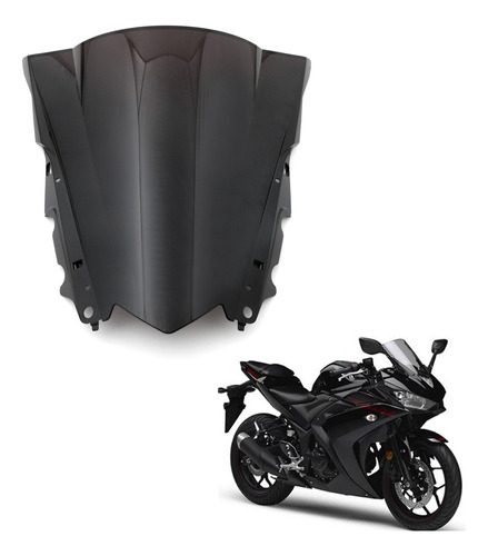 Parabrisas Para Yamaha Yzf-r25 2014-16 Yzf-r3 2015-16 Negro