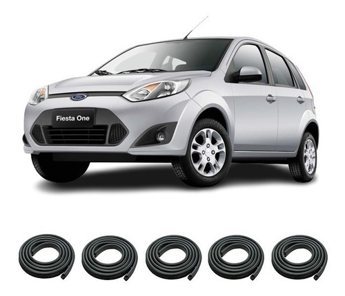 Ford Fiesta 2011 Burletes Kit 4 Puertas + Baul Rapinese Xxy