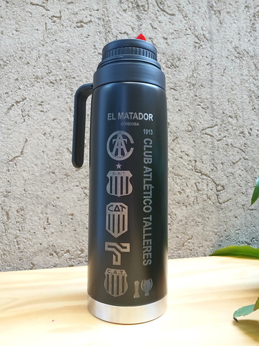 Termo M. Manija 1lt A. Inox. D.capa Club Atlético Talleres Negro