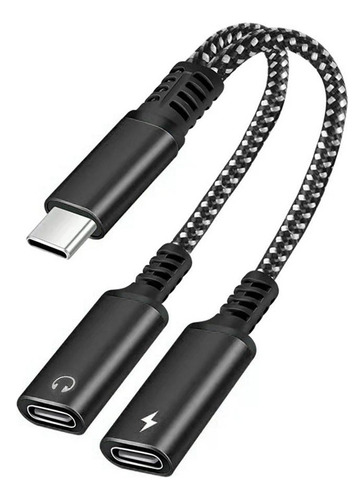 Divisor Usb C Tipo C 2 En 1 Para Auriculares Usb C De Doble
