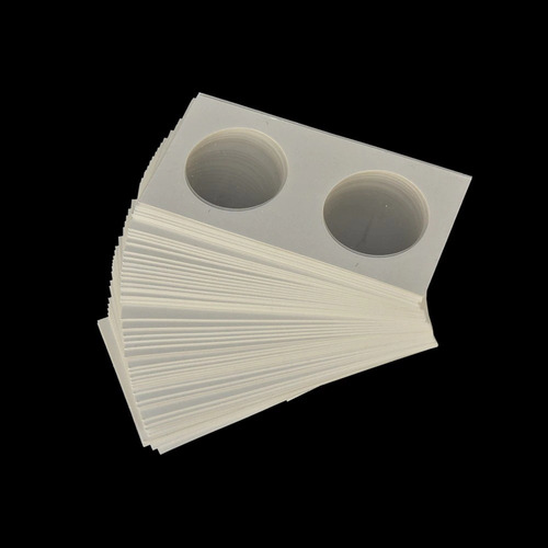 Caja De 50 Unidades Cartón, Funda Para Monedas De 31.5 Mm.
