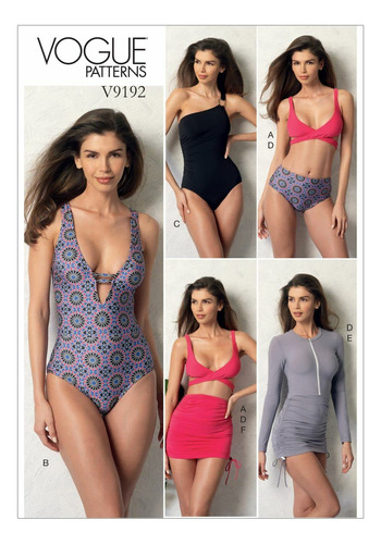 Vogue Patterns Casual Misses - Bikini Envolvente De Una Pie.