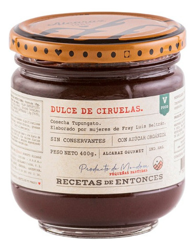 Frasco De Dulce De Ciruela X 400g Recetas De Entonces 