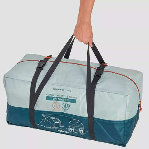Barraca De Camping Com Bolsa Quechua Arpenaz 4.2 Teto Duplo