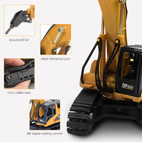 Excavadora K Alloy, Camión De Construcción, Tractor De Jugue