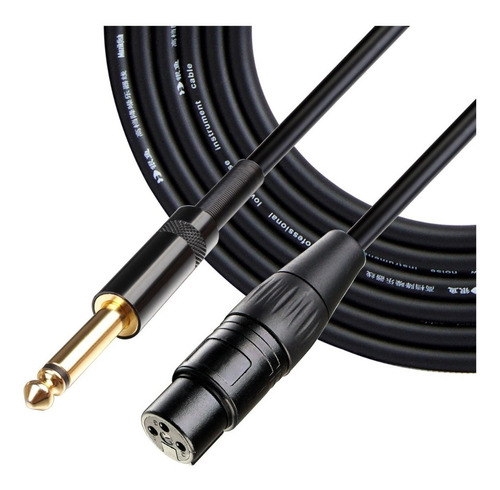 Csa Mc008bg-6m Cable Xlr A Plug De 6 Metros Para Micrófono