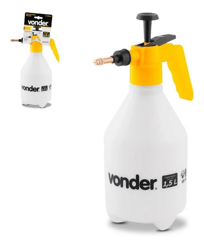 Pulverizador Borrifador Pressão Prévia 1,5l Limpeza Vonder