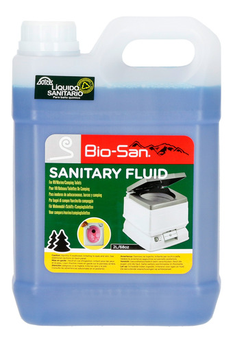 Liquido Sanitario 2 Litros Azul Doite