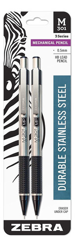 Zebra Pen M-301 Mechanical Pencil, Stainless Steel Barrel, F