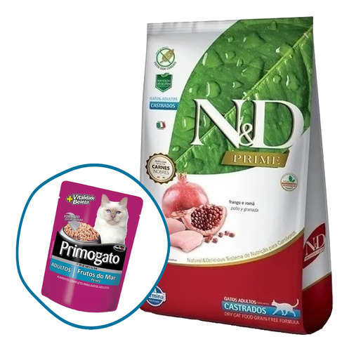 Farmina Nyd Prime Grain Free Gato Adulto Castrado 1,5 Kg