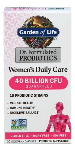 Probioticos Garden Of Life Mujer Daily Care X 30 Capsulas