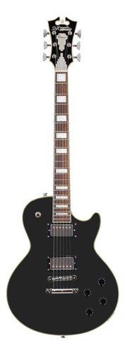 Guitarra eléctrica D'Angelico Premier SD single-cutaway de caoba black con diapasón de palo de rosa