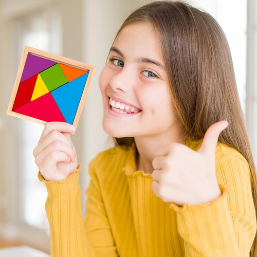 Juego De Mesa, Tangramas 6 Pzs Juego Para Creatividades