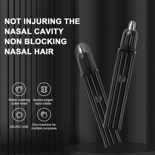 Máquina De Afeitar De Nariz Recargable En U Para Hombre Wom