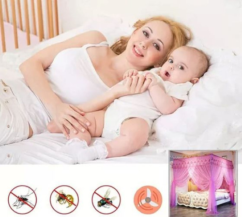Dosel De Tela Mosquitera 4 Puertas Para Cama Matrimonial Mosquitera Tamaño King Mosquitera Para Cama