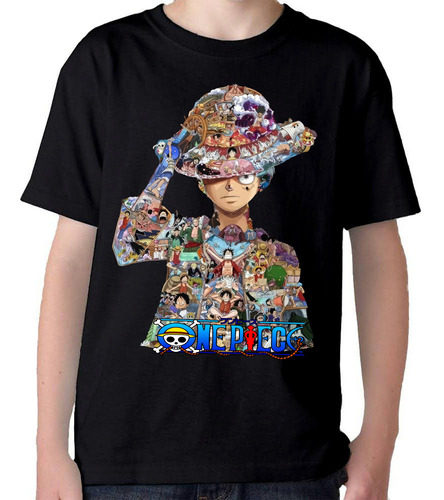  Remera Camiseta One Piece Luffy Anime Monkey En 4 Diseños