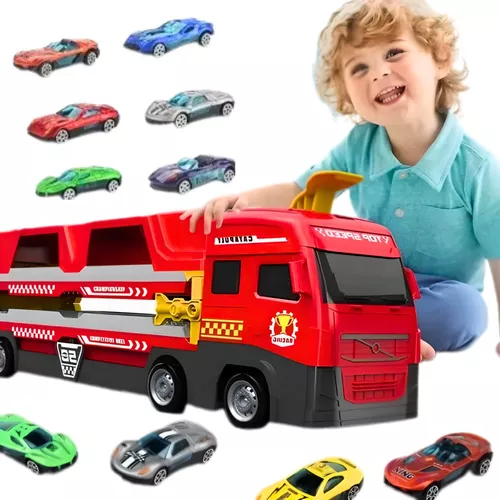 Lançador Pista Carrinho Tipo Hot Wheels Com Carrinho Fire