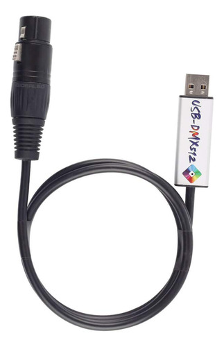 Adaptador Interfaz Usb Dmx Cable Dmx512 Controlador Led Para