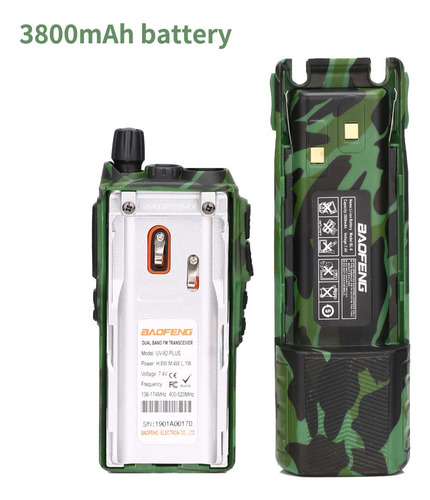 Radio Walkie-talkie Baofengu V82 Uhf/vhf 128 Canales Camufla