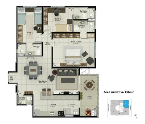 Imagem 15 de 26 de Apartamento No Bairro Jardim Atlântico - Ap4835