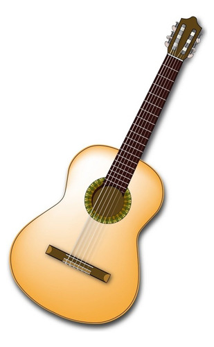 Instrumentos Musicales - Guitarra Española - Lámina 45x30 Cm