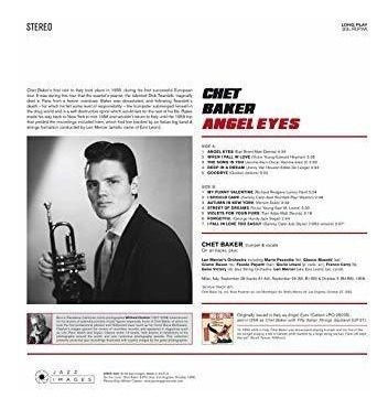 Baker Chet Angel Eyes Gatefold Europe Import  Lp Vinilo