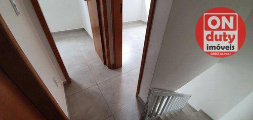 Imagem 6 de 14 de Sobrado Novo Em Condomínio! 2 Dormitórios, Quintal Com Churrasqueira, 1 Vaga De Garagem, 53 M² À Venda Por R$ 260.000 - Parque Bitaru - São Vicente/sp - So0675