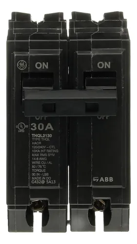 Abb Q-line® Thql2130 Q Line 30a Double Powder Circuit