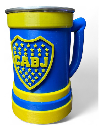 Jarra Boca Juniors 500 Ml - Interior Aluminio- Personalizada Boca