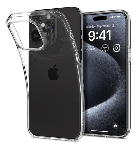 Capa Case Original Spigen Liquid Crystal Para iPhone 15 Pro