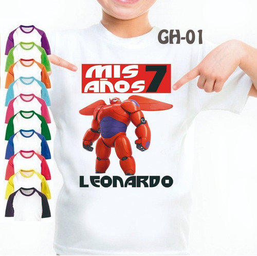 Grandes Heroes Big Hero Franela Camisa Personalizada