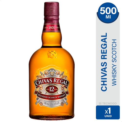 Whisky Chivas Regal 12 Años 500ml - Blended Escoces