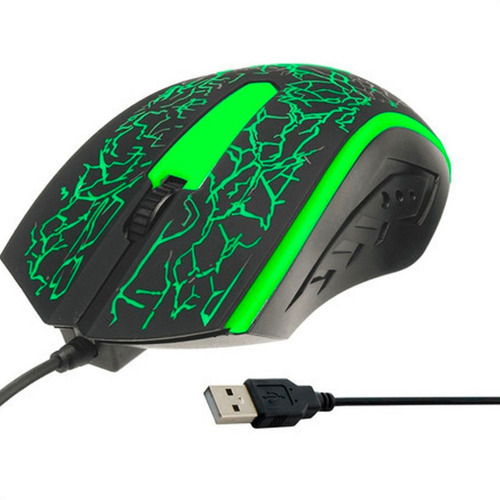 Imagen 3 de 7 de Mouse Gamer Luz Led Rgb Usb Notebook Pc - 01enlinea