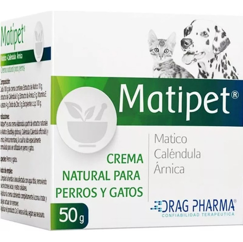 Matipet Crema De Matico Para Perros Y Gatos 50 Grs