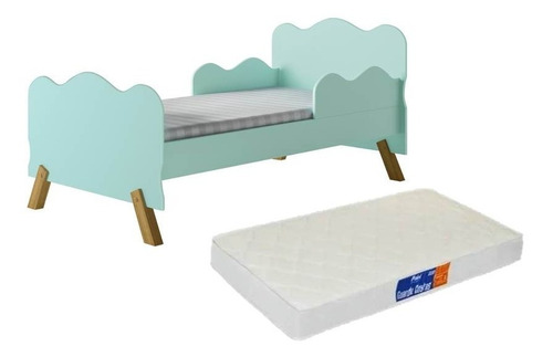 Cama Infantil Nuvem Angel Retro Com Colchão